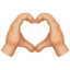 Heart Hands, Medium-light skin tone