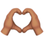 Heart Hands, Medium skin tone