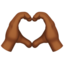 Heart Hands, Medium-dark skin tone
