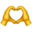 Heart Hands emoji on iPhone