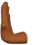 Leftwards Pushing Hand, Medium-dark skin tone