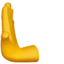 Leftwards Pushing Hand emoji on iPhone
