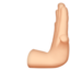 Rightwards Pushing Hand, Light skin tone