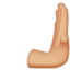 Rightwards Pushing Hand, Medium-light skin tone