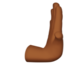 Rightwards Pushing Hand, Medium-dark skin tone