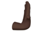Rightwards Pushing Hand, Dark skin tone