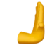Rightwards Pushing Hand emoji on iPhone