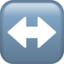 Download Left-right Arrow emoji, Apple style