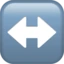 Left-right Arrow emoji, Apple design