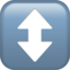 Download Up-down Arrow emoji, Apple style