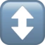 Up-down Arrow emoji, Apple design