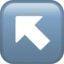 Up-left Arrow emoji, Apple design