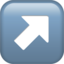 Download Up-right Arrow emoji, Apple style