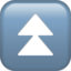 Fast Up Button emoji, Apple design