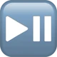 Play Or Pause Button emoji, Apple design