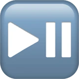 Play Or Pause Button emoji on Apple