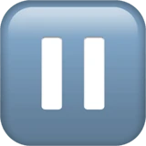 Pause Button emoji on Apple