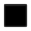 Black Medium Square emoji, Apple design