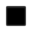 Black Medium-small Square emoji, Apple design