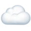 Cloud emoji on iPhone