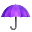 Umbrella emoji on iPhone
