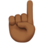 Index Pointing Up, Medium-dark skin tone