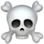 Download Skull and Crossbones emoji, Apple style