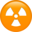 Radioactive emoji PNG