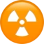 Radioactive emoji on iPhone