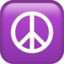 Peace Symbol emoji PNG