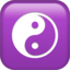 Yin Yang emoji PNG