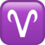 Aries emoji PNG