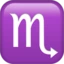 Scorpio emoji on iPhone