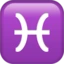 Pisces emoji on iPhone