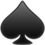 Spade Suit emoji, Apple design