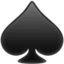 Spade Suit emoji on iPhone