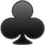 Club Suit emoji on iPhone