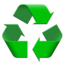 Download Recycling Symbol emoji, Apple style