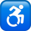 Download Wheelchair Symbol emoji, Apple style