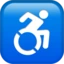 Wheelchair Symbol emoji, Apple design