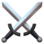 Crossed Swords emoji, Apple design