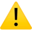 Warning emoji on iPhone