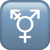 Transgender Symbol emoji, Apple design