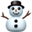 Snowman Without Snow emoji on iPhone
