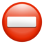 No Entry emoji PNG