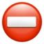 No Entry emoji on iPhone