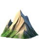 Mountain emoji, Apple design