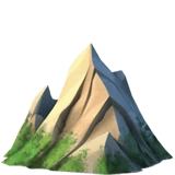 Mountain emoji on Apple