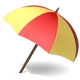 Umbrella On Ground emoji, Apple design