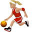 Woman Bouncing Ball, Medium-light skin tone